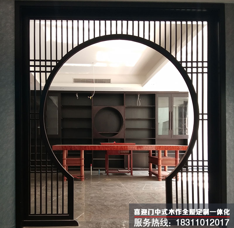 喜迎門(mén)落地罩在書(shū)房的使用情況展示